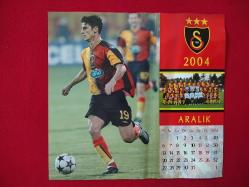 Galatasaray Takvim Sayfası - Cihan Haspolatlı, Orhan Ak - 2004 Kasım Aralık - Çift Taraflı