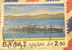 Yunanistan Pulu - Greek stamp - Mektup Zarfından Kesilmiş  / Postadan Geçmiş Pul Filateli - Damgalı - YUNAN PULU 1978 , 2.50 PARA  - YABANCI PULLAR - NOSTALJİK DOĞUM GÜNÜ HEDİYESİ
