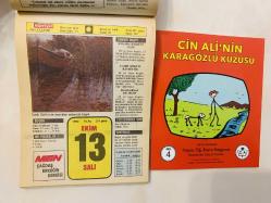 13 Ekim 1992 hediyelik orijinal Hürriyet takvim yaprağı (Cin Ali kitabı hediyeli:)