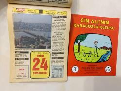 24 Ekim 1992 hediyelik orijinal Hürriyet takvim yaprağı (Cin Ali kitabı hediyeli:)