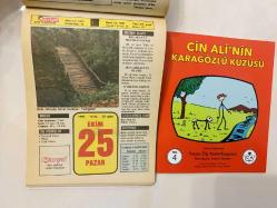 25 Ekim 1992 hediyelik orijinal Hürriyet takvim yaprağı (Cin Ali kitabı hediyeli:)