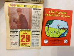 29 Ekim 1992 hediyelik orijinal Hürriyet takvim yaprağı (Cin Ali kitabı hediyeli:)