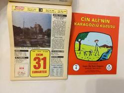 31 Ekim 1992 hediyelik orijinal Hürriyet takvim yaprağı (Cin Ali kitabı hediyeli:)