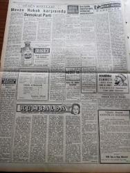 Ulus Gazetesi - 1 Ekim 1959 - İkinci Antep Yazan Yakup Kadri Karaosmanoğlu Köşe Yazısı - İhtilal Yazan Bülent Ecevit Köşe Yazısı - Dünkü Basın Davaları - Ulus Gazetesi Aleyhine Açılan Dört Davaya Bakıldı - CHP Genel Sekreteri İsmail Rüştü Aksal'ın CHP Teşkilatına Gönderdiği Tamim - Çiğli NATO Hava Alanı Yanıyordu - Sovyet Başvekili Nikita Kruşçef Pekin'de - Bu Sınıfta 100 Öğrenci Oturuyor - Ankara'da Kaydı Yapılan 400 Lise Öğrencisi Açıkta - Kumsalda Çeviren Bilge Karasu - Mustafa Abdülhalik Renda'nın Ölümü - Mevzu Hukuk Karşısında Demokrat Parti Yazan İhsan Aktürel - Devlet Tiyatroları Açıldı - Osman Bölükbaşı'nın Duruşmasına Devam Edildi - Doğu Almanya'nın İleri Sürdüğü Anlaşma Şartları - Birleşik Arap Cumhuriyeti Komünist Çin Münasebeti Had Safhaya Giriyor - Bütün Yönleriyle Kıbrıs Yazan Doğan Kasaroğlu Yazı Dizisi - Ege İşçi Sendikaları Federasyonu Şikayet Dolu Bir Rapor Hazırladı - Ford'un Yeni Bir Bağışı - Paklar Çamaşır Tozu - Dünya Serbest Güreş Şampiyonası Bugün Saat 16 da