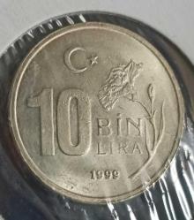 1999 10 Bin Lira Çil Ters