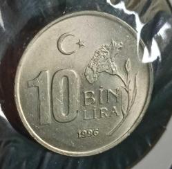 1996 10 Bin Lira Çil Ters