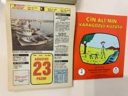 23 Ağustos 1992 hediyelik orijinal Hürriyet takvim yaprağı (Cin Ali kitabı hediyeli:)