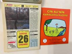 26 Ağustos 1992 hediyelik orijinal Hürriyet takvim yaprağı (Cin Ali kitabı hediyeli:)
