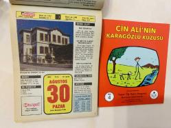 30 Ağustos 1992 hediyelik orijinal Hürriyet takvim yaprağı (Cin Ali kitabı hediyeli:)