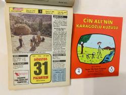31 Ağustos 1992 hediyelik orijinal Hürriyet takvim yaprağı (Cin Ali kitabı hediyeli:)