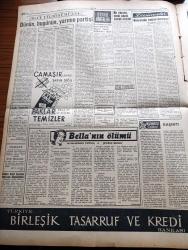 Ulus Gazetesi - 11 Eylül 1959 - Demokrat Parti İktidarı Ve Mesuliyet Hissi Yazan Yakup Kadri Karaosmanoğlu Köşe Yazısı - CHP Genel Başkanı İsmet İnönü Bugün Ankara'da Olacak - CHP'liler Her Yerde Hürriyet Hürriyet Sesleriyle Karşılanıyor -  CHP Genel Sekreteri Kasım Gülek Demokrat Parti'yi Anlamış Olan Millet Artık Hükmünü Vermiştir - Muş Varto'da Şiddetli Deprem - Para Fonu Heyeti Tavsiyede Bulundu - Kıbrıslı Rumlar Makarios Aleyhinde Nümayiş Yaptı - Bella'nın Ölümü Yazan Georges Simenon Yazı Dizisi - Bir Yargıcı Cinsi Sapık Çocuk Soydu - Dalay Lama Birleşmiş Milletlerden Tibet'e Yardım Talep Etti - Devrim Ocağının Bir İsteği - Türkiye Şeker Fabrikaları A.Ş Teknik Müşaviri Ahmet Yolaç Dün Hazin Bir Törenle Ebedi İstirahatgahına Tevdi Olundu - Gönül Yazar Majestik'te - Ankara'da Milli Lig Yarın Başlıyor -  Caspel Takımı Mithatpaşa Stadında Fenerbahçe İle Maç Yapmak Üzere Bugün İstanbul'a Geliyor - Milli Güreşçiler Celal Atik Mustafa Dağıstanlı Abdullah Saraç - Mustafa Kurt -Caterpillar