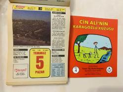 5 Temmuz 1992 hediyelik orijinal Hürriyet takvim yaprağı (Cin Ali kitabı hediyeli:)