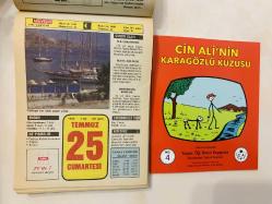 25 Temmuz 1992 hediyelik orijinal Hürriyet takvim yaprağı (Cin Ali kitabı hediyeli:)