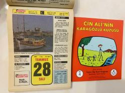 28 Temmuz 1992 hediyelik orijinal Hürriyet takvim yaprağı (Cin Ali kitabı hediyeli:)