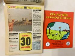 30 Temmuz 1992 hediyelik orijinal Hürriyet takvim yaprağı (Cin Ali kitabı hediyeli:)
