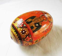 ViNTaGe EL BOYAMA AhŞaP PASKALYA YUMURTASI.....10cm