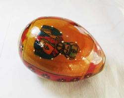 ViNTaGe EL BOYAMA AhŞaP PASKALYA YUMURTASI.....9cm
