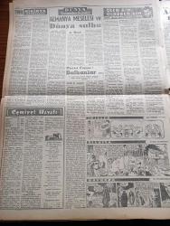 Ulus Gazetesi - 8 Ocak 1957 - Arap Meselesi Yazan Hüseyin Cahit Yalçın Köşe Yazısı - Adalet İşlerimiz Şiddetle Tenkid Edildi - John Foster Dulles'a Göre Amerika'nın Gayesi Nedir - Kızıl Çin Lideri Çu En Lai Rusya'da - Peyklere Rus Tazyiki Arttı - Atina Radyosunun İtham Dolu Yayını - Kore Meselesi Siyasi Komitede Görüşülüyor - Eski Sovyetler Birliği Başvekillerinden Malenkof Tekrar Sahneye Çıkıyor - İmansız Kavga Yazan Arthur Koestler Yazı - Tiyatro Köşesi Yerli Piyes Yazarını Teşvik Yazan A. Cemal Arı - Birleşmiş Milletler Genel Kurulunda Fransa Cezayir Meselesininin Görüşülmesini İstemiyor - Port Said Limanı İşletmeye Açıldı - Sibirya Mahkumları Yazan Slavomir Rawicz Yazı Dizisi - Ölen Kim Öldüren Kim Bulgar Casusu Selmanof'un Maceraları Yazı Dizisi - Almanya Meselesi Ve Dünya Sulhu Yazan Le Monde - İkizler Çizen Harold - Silviya Yüzme Havuzunda Çizgi Roman - Baykara Hazreti Süleyman'ın Taşı Çizgi Roman - Fenerbahçe Dün Ankara'dan Geçti - Vefanın Antrenörü Galip Haktanır İstifa Etti