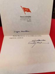 KLS1---TÜMGENARAL RECAİ ENGİN TEBRİK KARTI