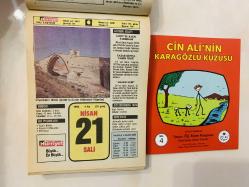 21 Nisan 1992 hediyelik orijinal Hürriyet takvim yaprağı (Cin Ali kitabı hediyeli:)