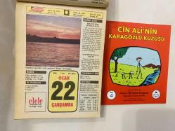 22 Ocak 1992 hediyelik orijinal Hürriyet takvim yaprağı (Cin Ali kitabı hediyeli:)