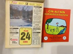 24 Ocak 1992 hediyelik orijinal Hürriyet takvim yaprağı (Cin Ali kitabı hediyeli:)