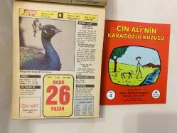 26 Ocak 1992 hediyelik orijinal Hürriyet takvim yaprağı (Cin Ali kitabı hediyeli:)