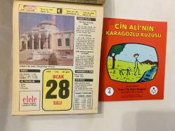 28 Ocak 1992 hediyelik orijinal Hürriyet takvim yaprağı (Cin Ali kitabı hediyeli:)