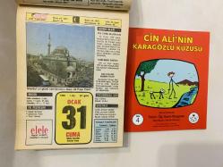 31 Ocak 1992 hediyelik orijinal Hürriyet takvim yaprağı (Cin Ali kitabı hediyeli:)