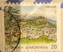Yunanistan Pulu - Greek Stamp - Mektup Zarfından Kesilmiş  / Postadan Geçmiş Pul Filateli - Damgalı - YUNAN PULU 1992, 20 PARA - YABANCI PULLAR - NOSTALJİK DOĞUM GÜNÜ HEDİYESİ