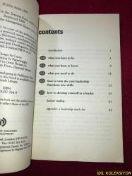 LEADERSHIP SKILLS / JOHN ADAIR / MANAGEMENT SHAPERS / INSTITUTE OF PERSENNOL AND DEVELOPMENT / İNGİLİZCE KİTAP (LİDERLİK BECERİLERİ)