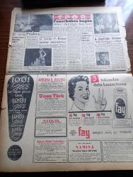 Ulus Gazetesi - 23 Ocak 1957 - Cumhuriyet Halk Partisi Şeker Konusunda Gensoru Verildi - Kıbrıs'ta Bir Türk Polisinin Öldürülmesi Üzerine Çıkan Hadiseler - Macmillan Lider Seçildi - İstanbul Ticaret Odasında Milli Korunma Kanunu da Tenkidler en Uğradı - Ender Rastlanan Meteorolojik Bir Olay Gökte Kıpkırmızı Bir Bulut Görüldü - Eğitim Bütçesinde Kavga Derecesinde Tartışmalar - Prenses Grace Kelly'nin Bebeğine Bakmak İçin Gelen Margaret Stahl - Konfüçyüs Ve Devlet Adamlığı Yazan Suphi Uzunca - Bir Zamanlar Rus Casusu İdim Anlatan Jean Sprecher Yazı Dizisi - İsrail Sina'yı Boşaltıyor - Sibirya Mahkumları Yazan Slavomir Rawicz Yazı Dizisi - Ölen Kim Öldüren Kim Bulgar Casusu Selmanof'un Maceraları Yazı Dizisi - Benelux Kumarhanesi - Galatasaray Fenerbahçe Basket Mücadelesi - Puşkaş Macaristana Dönecekmiş - Fenerbahçe Bugün İkinci Devreye Başlıyor - Galatasaray Ankaralılara Teşekkür Ediyor - Fay Temizleme Tozu - İstanbul Maçlarında Ankaralı Hakemler