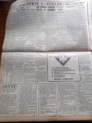 Yeni İstanbul Gazetesi - 27 Aralık 1953 - Gelirimizi Eriten Fiyat Düzensizliği Yazan Mustafa Nermi Köşe Yazısı - Hindiçini'deki Harp Vahim Safhaya Girdi - Amerika Kore'den 2 Tümeni Çekiyor - İsmet İnönü İstanbul'a Geliyor - Sovyet Rusya'nın Batılılara Yeni Notası - Samsun Limanı Töreni Yüzünden Çıkan İhtilaf - Demokrat Parti'nin Mallarına Dair Bir Sözlü Soru - İşçilere Zam Tasarısı Yarın Kabul Edilecek - Jenny Yazan Thedore Dreiser Yazı Dizisi - Vecihi Hürkuş'un Annesi Vefat Etti - General Necip Kıbrıs'ta ki Rumları Destekliyor - Nahas Paşa Muhakeme Edilemiyor - Mehmet Akif Ersoy'u Anma Günü - 4. Türk Kooperatifçilik Kararları - Keten Tohumu Neden Yükseliyor -  Pazar Konuşmaları Kıskançlık Yazan Baydar Derler - Hitler'in Gözde Film Yıldızı Leni Riefensthal 14 Yıl Sonra Beyaz Perdeye Döndü - Goşoların Diyarında Resimli Röportaj - Cruzeiro Fenerbahçe İle Bugün Karşılaşıyor - Simmering Altay'la İzmir'de 2 2 Berabere Kaldı - Beşiktaş'ın Demirspor'la Berabere Kaldı - Sümerbank - Omega Saat