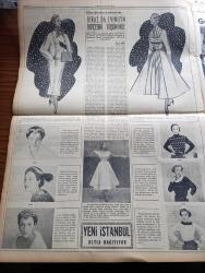 Yeni İstanbul Gazetesi - 27 Aralık 1953 - Gelirimizi Eriten Fiyat Düzensizliği Yazan Mustafa Nermi Köşe Yazısı - Hindiçini'deki Harp Vahim Safhaya Girdi - Amerika Kore'den 2 Tümeni Çekiyor - İsmet İnönü İstanbul'a Geliyor - Sovyet Rusya'nın Batılılara Yeni Notası - Samsun Limanı Töreni Yüzünden Çıkan İhtilaf - Demokrat Parti'nin Mallarına Dair Bir Sözlü Soru - İşçilere Zam Tasarısı Yarın Kabul Edilecek - Jenny Yazan Thedore Dreiser Yazı Dizisi - Vecihi Hürkuş'un Annesi Vefat Etti - General Necip Kıbrıs'ta ki Rumları Destekliyor - Nahas Paşa Muhakeme Edilemiyor - Mehmet Akif Ersoy'u Anma Günü - 4. Türk Kooperatifçilik Kararları - Keten Tohumu Neden Yükseliyor -  Pazar Konuşmaları Kıskançlık Yazan Baydar Derler - Hitler'in Gözde Film Yıldızı Leni Riefensthal 14 Yıl Sonra Beyaz Perdeye Döndü - Goşoların Diyarında Resimli Röportaj - Cruzeiro Fenerbahçe İle Bugün Karşılaşıyor - Simmering Altay'la İzmir'de 2 2 Berabere Kaldı - Beşiktaş'ın Demirspor'la Berabere Kaldı - Sümerbank - Omega Saat
