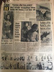 HÜRRİYET GAZETESİ  12 ARALIK 1966 YIL :19 SAYI :6690---KISMET Fiji de şiddetli bir  tayfuna yakalandı ---Eşkiya HAKİMO  okulu boşalttırıp 3 gün 3 gece düğün yaptı ---Bu yıl büyük tayfunlar olacak  --- Gazetemizin kurucusu Sedat Simavi yi andık--- Bina vergisine büyük ölçüde  zam yapılacak ---Müesseselerin sıhhi yönden kontrolleri yetersiz görüldü ----Suni bacak  takıldıktan 24 saat sonra yürüdü ---İnanç Film : Hamdi  Karahafız -Orhan Doğuştan ---Yerli Filmler ---Fenerbahçe berabere  kaldı : 2-2 ---Galatasaray ı Tarık kurtardı : 2-1---Demirspor :0 Eskişehir :0 ---Feriköy ,Ank.Gücü ile golsüz berabere kaldı ---Trakya da 2 benzin istasyonunu soyanlar Adana  da yakalandı---Yuvayı dişi kuş yapar ---Nihayet Elizabeth Taylor la Marlon Brando Bir Araya Geldiler ---