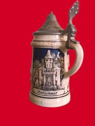 Hollanda Valkenburg Şehri Kabartma Görselli porselen Tankart