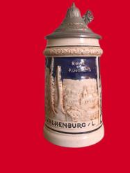 Hollanda Valkenburg Şehri Kabartma Görselli porselen Tankart