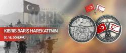 KIBRIS BARIŞ HAREKÂTI’ NIN 50. YIL DÖNÜMÜ OKSİDE GÜMÜŞ  (SERTİFİKALI) ÇİL