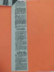 5 Aralık 1986 - Güneş Gazetesi - Prof. Dr. Ali Uras'a başkanlık önerilmesi Federasyon Başkanı Oflas'ı çileden çıkardı - ''Kim daha güçlü göreceksiniz'' - Ali Uras: ''Önce olmuyor'' dedi, Şimdi ağız değiştirdi - Gazete tam değil kupürüdür - 23x24cm ebatındadır..