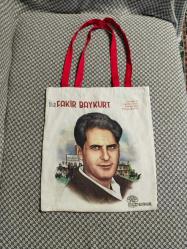 Fakir Baykurt baskılı bez torba