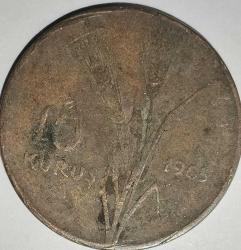 TÜRKİYE 1965   10  KURUŞ