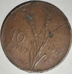 TÜRKİYE 1970   10  KURUŞ