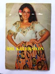 Efemera - Türkan Şoray Siyah & Beyaz Kartpostalı, Bella Color - 1970'li Yıllardan - 10 x 15 cm Ebadında - kitantik - kitaLog