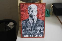 Alfred Hitchcock Karakterleri Model Ahşap Tablo 18.5CM 28 CM (ANTIK KOLİ 13