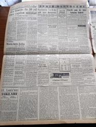 Yeni İstanbul Gazetesi - 13 Kasım 1958 - İnanmayınız Yazan Habib Edib Törehan Köşe Yazısı - Demokrat Parti Meclis Grubunda Bugünkü Seçimler - Yunanistan EOKA'ya NATO Silahları Veriyor - Makarios'un Peyklere Uğruyor - Türk Jet Uçakları Suriye Sınırını İhlal Etmiş - Amerika'nın Bağdat Paktı Devletleriyle Askeri İşbirliği - Ürdünlüler Suriye'ye Yürüyormuş - 30 Yıl Önce Yazar Gündüz Aka İle Yapılan Mülakat - Washington Rusya'yı Şiddetle İtham Etti - 14. Louis'in Aşkları Yazan Louis Bertrand Yazı Dizisi - Belediye Zeytinyağı Satışına Başladı -  Kerküklü Türkler Çok Zor Durumda - Ankara Hilton İçin Bir Soru Önergesi - İtalya'ya 500 Tonluk Tütün Satıldı - Ak'la Kara 3000 Yılında Karikatür - Hayalet İtfaiyeci Çizgi Roman - Soprano Maria Callas Bu Sefer De Metropolitan Operası İle Bozuştu - Toprak Ofisi Gıda Stoku Yapacak - Polis Romanı Madamın Pansiyonu Yazan İsmet Yenisey Yazı Dizisi - Ankara İstanbul Teknik Üniversite Radyosu Programı - Beşiktaş Real Madrid Maçı Bu Gece Barnabeu Stadında