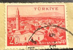Türk Pulu - Turkish Stamp - Mektup Zarfından Kesilmiş  / Postadan Geçmiş Pul Filateli - Damgalı - ADIYAMAN, 20 PARA - Türkiye Cumhuriyeti - NOSTALJİK DOĞUM GÜNÜ HEDİYESİ