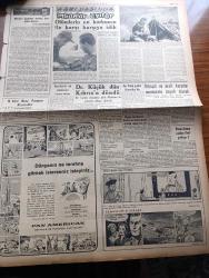 Yeni İstanbul Gazetesi - 13 Eylül 1958 -  Basın Münakaşaları Habib Edib Törehan Köşe Yazısı - Bazı Gıda Maddeleri Beyana Tabi Tutuldu - Venedik Film Festivalinde En İyi Kadın Artist Unvanını Alan İtalyan Yıldız Sophia Loren - İzmir'de İki Amerikan Bahriyelisi Mahkum Oldu - Irak İhtilal Liderleri Geçinemiyor - Celal Bayar Dün Akşam Kabil'e Vardı - Maliye Vekili Hasan Polatkan Eugene Black İle Görüştü - Samed Ağaoğlu Gazetecilere Sabırlı Olunuz Dedi - Tiyatro Mevsimine Girerken - Keyfi Olarak Çarşaf Giyilmesine Göz Yumulmıyacak - Gündoğarken Ebedi Tefrikamız Nakleden M. Oktay Yazı Dizisi - Yedikule Gazhanesi De Nakledilecek - Ağrı Dağında İnsanlar Ve Ayılar Yazan Lütfü Akdoğan Resimler Ara Güler Yazı Dizisi - Amerika'da Irk Çatışmaları Devam Ediyor - Doktor Fazıl Küçük Dün Kıbrıs'a Döndü - Refik Halit Karay Köşe Yazısı - Ak'la Kara 3000 Yılında Karikatür - Elmasların Esrarı Çizgi Roman - Küçük Hikâye Gece Yarısı Yazan Kayhan Bozkurt - Koyuncular Gazetesi - Pasifik Casusu