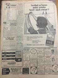 HÜRRİYET GAZETESİ 26 EKİM 1966 YIL :19 SAYI :6643--İstanbul da Kanser Artıyor --Gelin 96 damat ise 77 yaşında ---Yeni Reis Hakses :İlk iş huzur ,diyor ---B.Ecevit ,iki doktoru yardımcılığa  getirdi ---Kayserili İsmail 5 yerde başkan 7 yerde üye  ,muhasebeci ----Kıbrıs için Londra da ilmi bir tartışma tertip edildi ---Azılı hırsız şebekesini 13 yaşındaki çocuk yakaladı ---Kuzey Vietnam a barış çağrısında bulunuldu ---Fenerbahçe -U.T.A ile bugün karşılaşıyor ---Boks Milli Takımımız dün Bulgaristan a hareket etti ---Amatör Milli Takımımız Yugoslavya ile Oynuyor ---Her  salı Ankara da kamp her çarşamba hazırlık maçı ---Belmondo ,Ursula sı için filmde  parasız dövüştü --New-York ta binlerce  kişi çalınmış  otomobile biniyor ---Demirel ,İnönü yü  telgrafla tebrik etti ---Toto da13 bilenler 9.795 lira alacak ---15 Kişinin tecavüz ettiği kızın evine 5 el ateş açıldı --