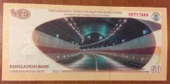 BANGLADEŞ 50 TAKA ÇİL 2023 HATIRA KAĞIT PARA