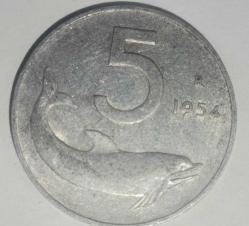 İTALYA 1954   5 LİRE